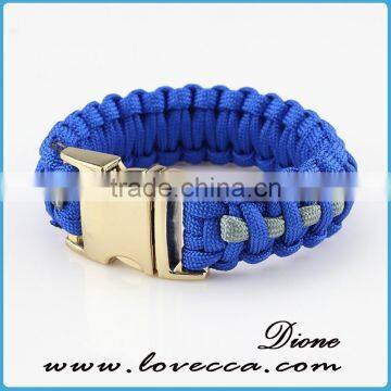 Letters Woven Paracord Bracelet Braided Parachute Survival Bracelet With Metal Buckle photo-2