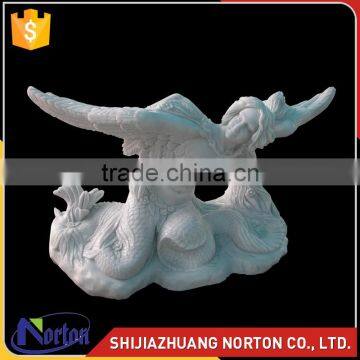 China handcrft garden mermaid statue italian stone tables NTS-B174S