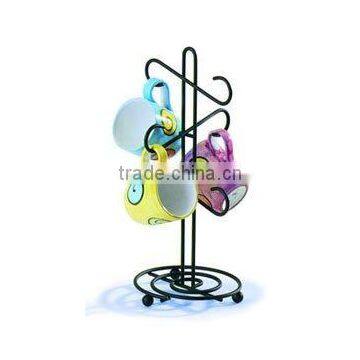 wrought iron coffee mug rack