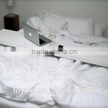 New Design MDF Wood Moveable Bed Side Table With Glossy Finished Occasional Table With Wheels Over Bed Table photo-2