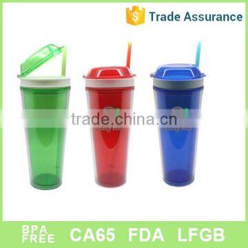 Different color AS plastic snack water mug