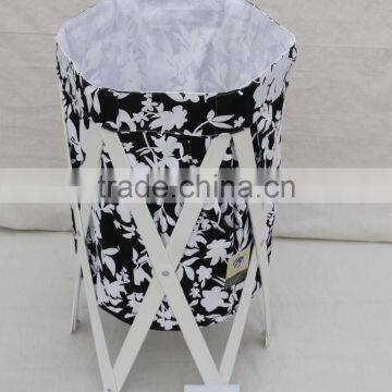 Wooden Foldable Laundry Hamper Basket