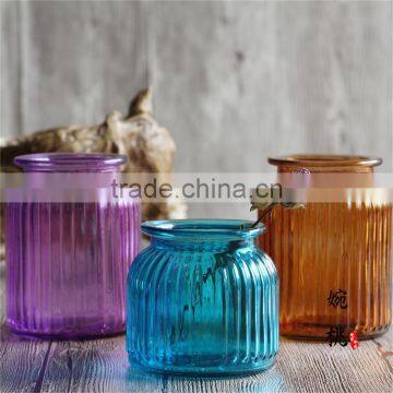 Clear Glass Vase Lanterns for Wedding Centerpieces photo-3