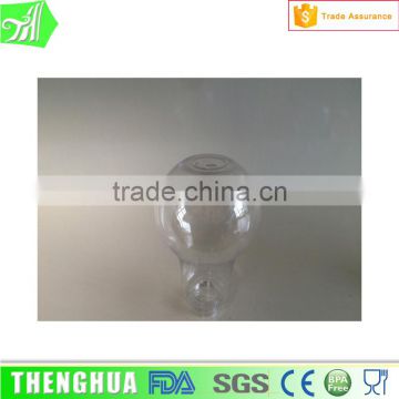 Empty Transparent Plastic Light Bulb PET Plastic Light Bulb Shape Bottle