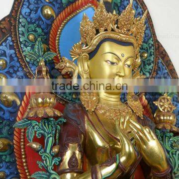 China Supplier Antique Large Bronze Maitreya Buddha Statue photo-5
