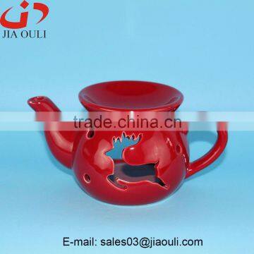 Good sales cheap ceramic teapot shape oil warmers, oil burner aroma