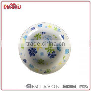 Resumable luxury display decorative cheap fast food offset round custom print food plates