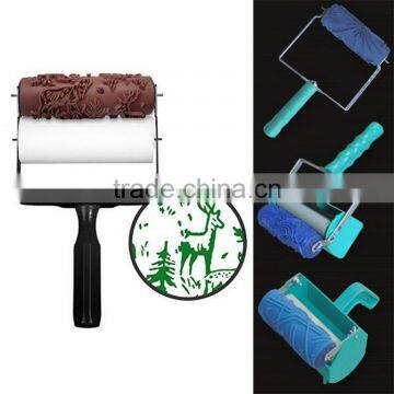 DIY 3D Paint Roller Brush Design Rubber Paint Roller Decorative Paint Roller