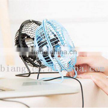8 Color 4" Steel Structure Wtih Rubber Fan Portable USB Cooling Mini Fan or Air Conditioner Fan