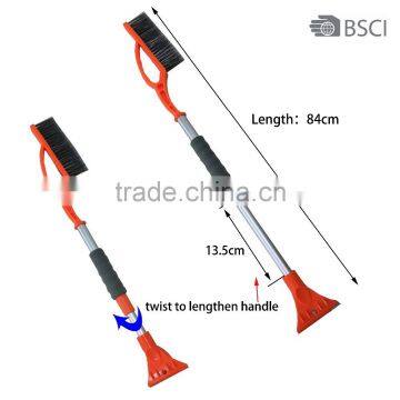 High Quality Telescopic Snow Brush With Ice Scraper EVA Handle photo-2