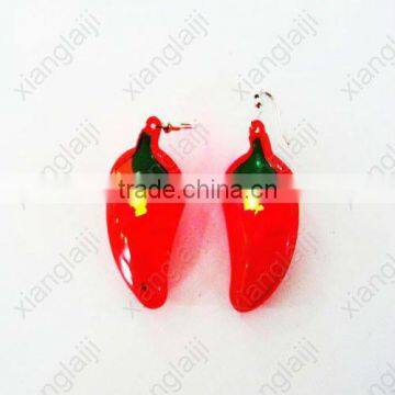 Paprika flashing earring