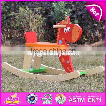 2017 New Design Funny Wooden Rocking Horses for Toddlers W16D109