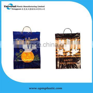 High quality biodegradable clip handle plastic bags for carrying