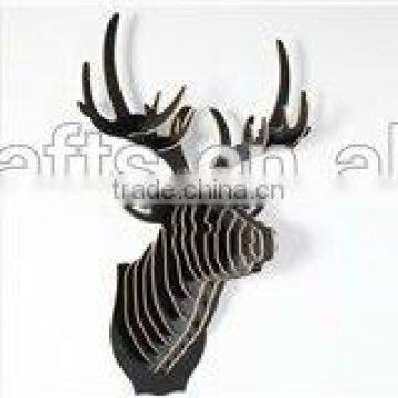 2015 Newest Top Quality Wood Deer Head for Christmas|home Decor|festival Gift photo-5