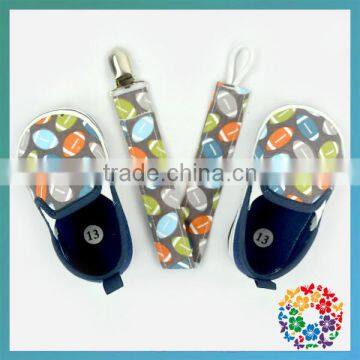 Comfortable Navy Sole Baby Shoe/Infant Newborn Shoes With Pacifier Clip/First Walker Shoes For Toddlers photo-4