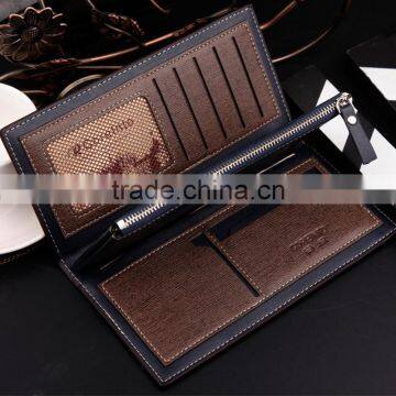 Fashion Men's Multifunctional Man Long Leather Wallet photo-3