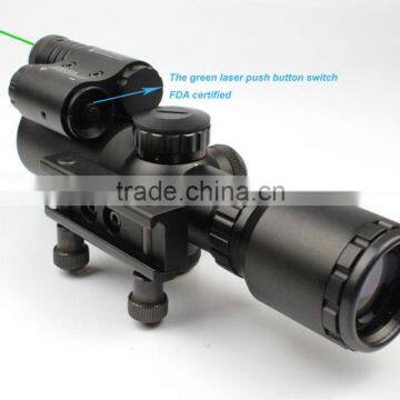Tactical Compact 1.5-5X32 Riflescope Red/green Illuminated Mil-Dot Reticle With Side Attached Green Laser Scope Combo photo-5