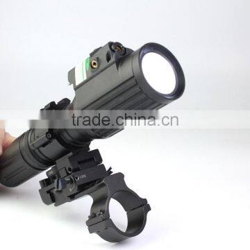 Tactical Professional Hunting Green Laser Sight With 1000 Lumens CREE T6 LED Flashlight With Strobe Light photo-3
