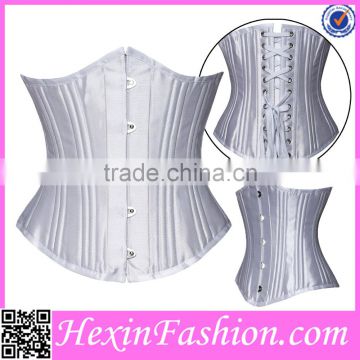 26 Double Steel Boned 5 Steel Hooks Waist Training Corsets with Panel