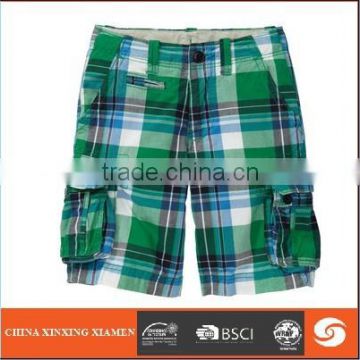 2015 men short with print canvas fabric fashion style