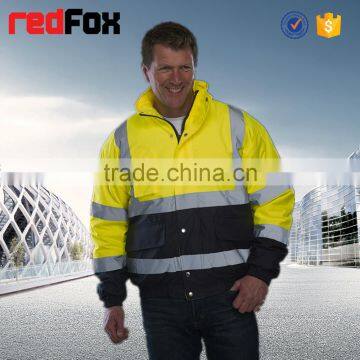 High Visibility 2 Bands Safety Bomber Workwear Jacket photo-2