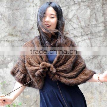 CX-B-M-24F 2017 New Disign Mink Fur Cape, Ladies Winter Shawl photo-2