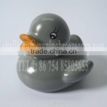 5cm mini grey rubber duck, grey duck bath toy, floating grey bath duck toy