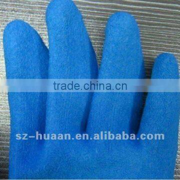 latex coated industry safety gloves with fashion design