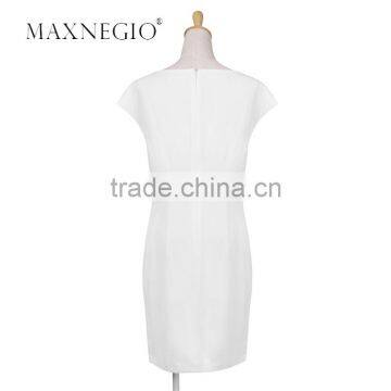 Ladies Office Dresoffice Work Wear Knee Length Casual Dress photo-5