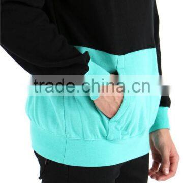100% Cotton Pocket Sport Custom Men Hoodie Two Tone Hoodies photo-4