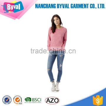 Wholesale Custom Printtin Women Dry Fit Pink Sweatershirt photo-6
