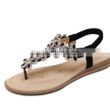 Zm50178b 2017 Fashion Sandals Women Flower Crystal Latest Shoe Lady photo-2