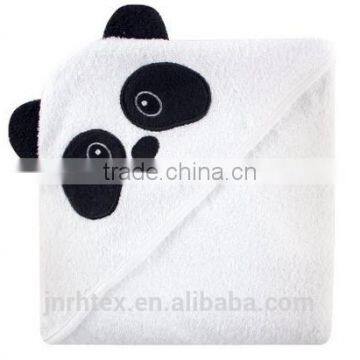 Eco-friendly Embroidery Designs Ring Spun Cotton Terry Animal Baby Bath Towel With Hood photo-3