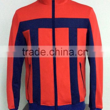 2017 New fashion designs good quantity zip-off men's athletic long sleeve jacket