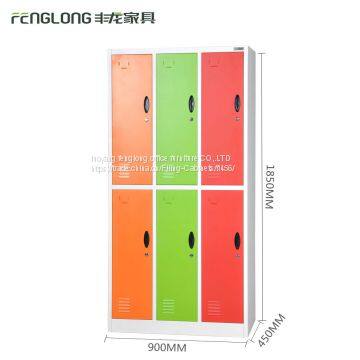 new design high quality colorful 6 door sliding modern filing cabinet