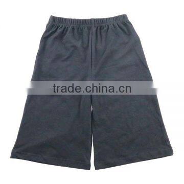 Wholesale shorts plain color kids fancy cotton Capri