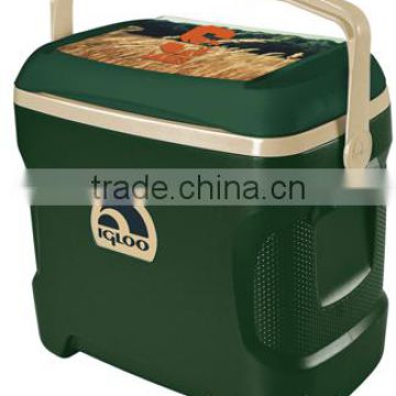 USA Made Igloo Contour 30 Cooler - 30 quart (41 can capacity), has swing-up handles and comes with your logo