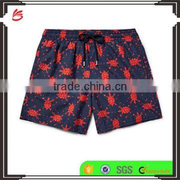 2017 summer 100% polyester swiming short mens sexy custom beachwear board shorts swimwear