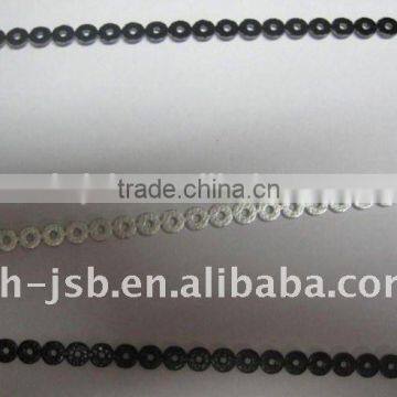 PU Leather Spangle Sequins Roll for Garments Embroidery Machine Leather Sequin photo-4