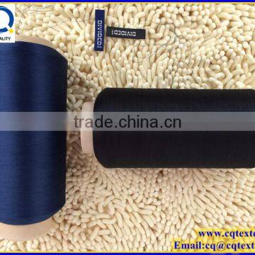 Yarn Manufacter for high tenacity Polyester semi dull weft yarn for label