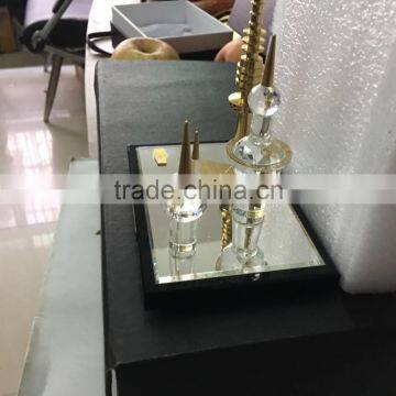 Hight Quality Crystal 24k Kuwait Tower Model for Souvenir Gift JC-05 photo-3