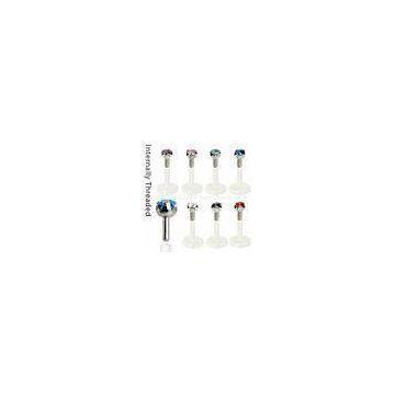 Hand Made Thread Internally Threaded Lip Bioflex Piercing Labret Monroes Jewelry For Wedding