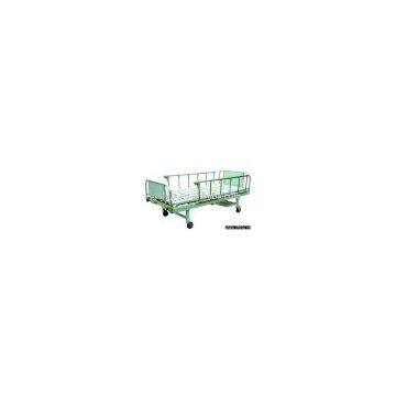 Two-crank manual bed