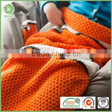 China Factory Children Soft Clown Fish Blanket