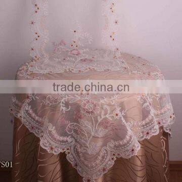 sequin lace wedding tablecloth