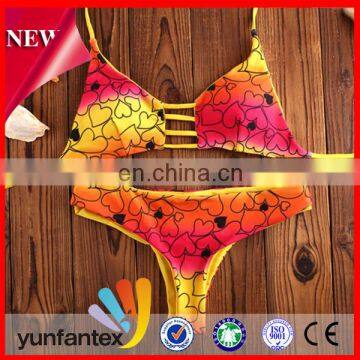 2017 latest style good quality scuba bikini swimming garment for girl