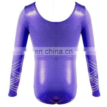 NT16097 Long Sleeve Rhinestones Leotards for Girls. Gymnastics Leotards. Costumes Dress for Girls