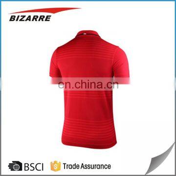 Factory Price Striped Cotton Polo t Shirt Men's photo-6