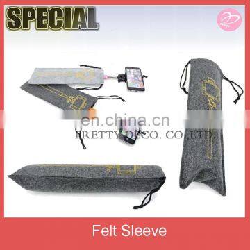 Felt selfie stick sleeve,stick bag ,stick cover