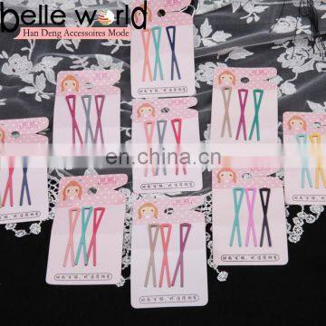 Newest fashion Korea style cross goody metal hair pin clips